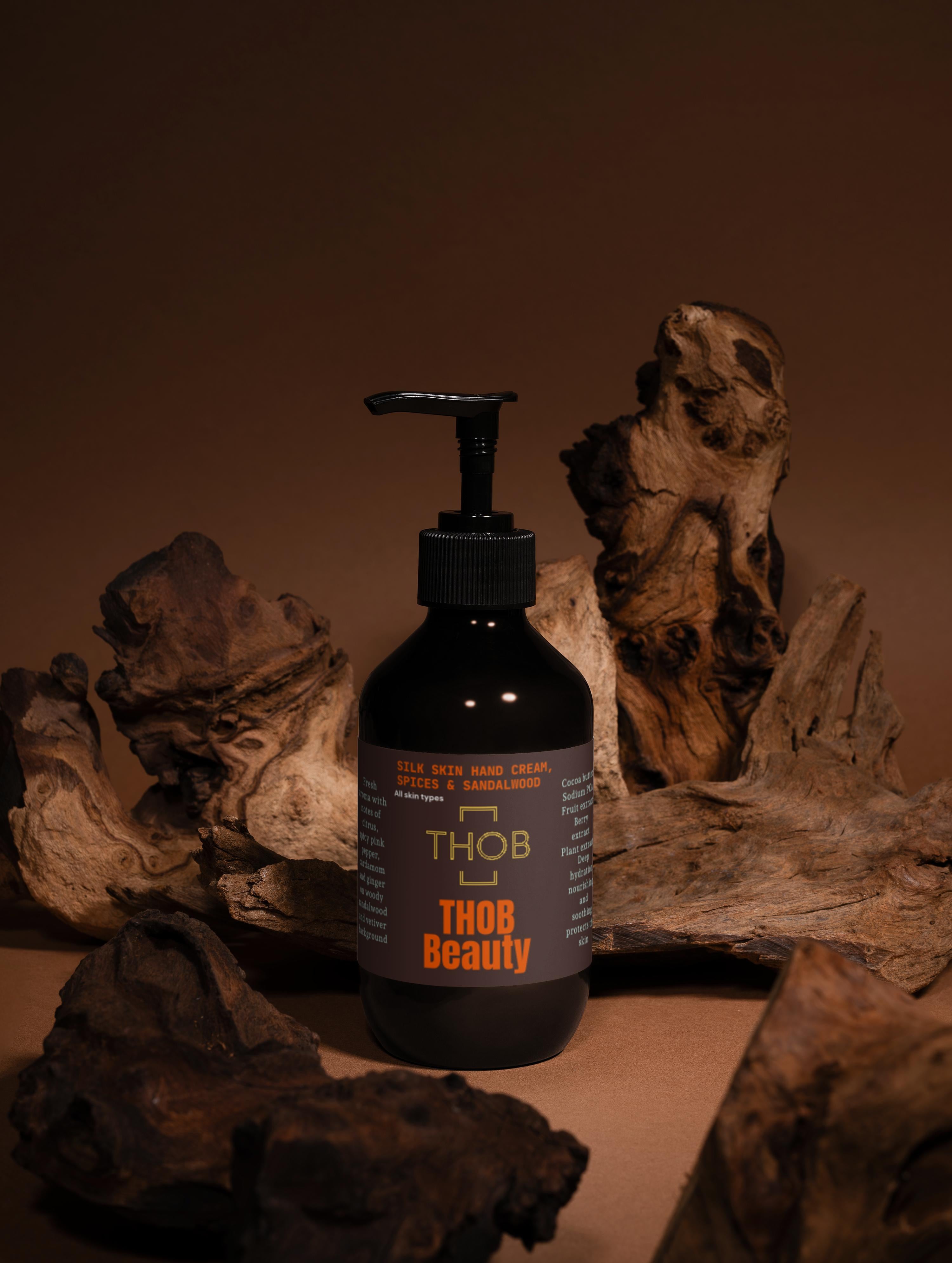 THOB Beauty Silk Skin Hand Cream, Spices & Sandalwood