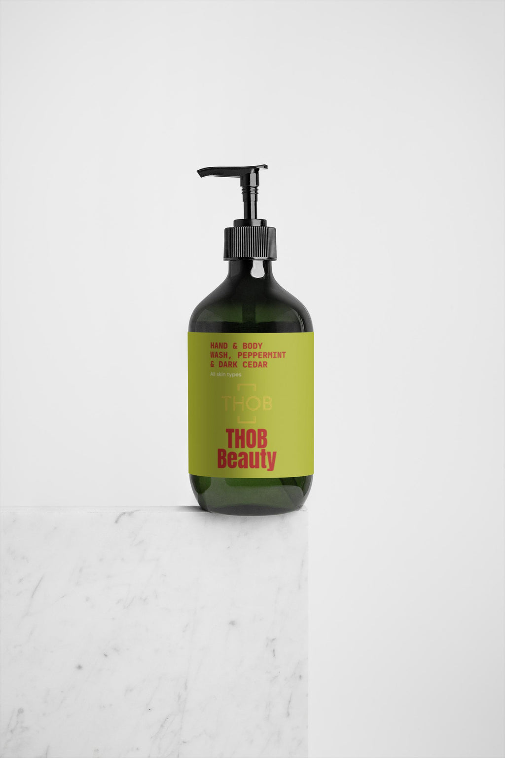 THOB Beauty Hand & Body Wash, Peppermint & Dark Cedar