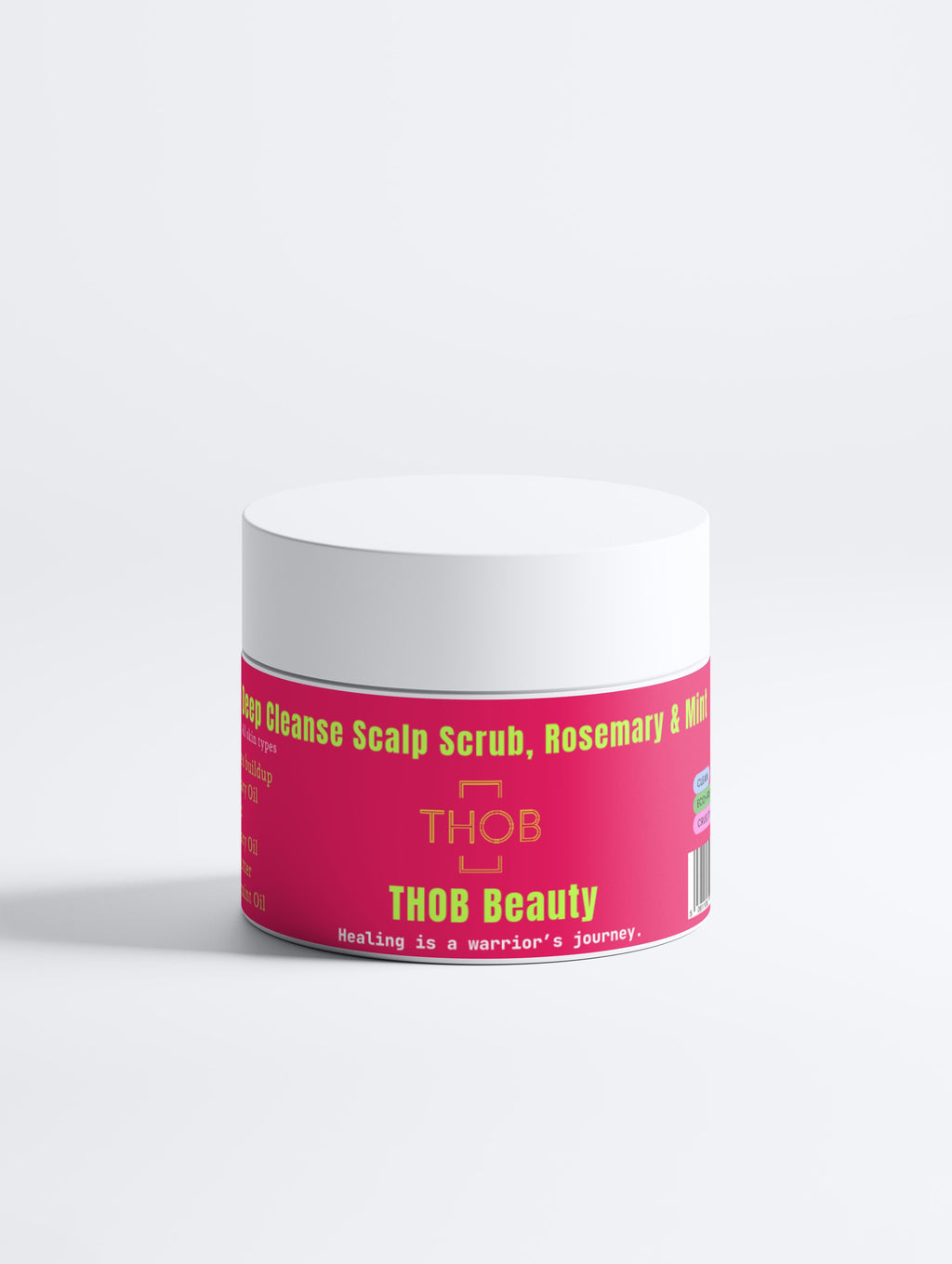 THOB Beauty Deep Cleanse Scalp Scrub, Rosemary & Mint