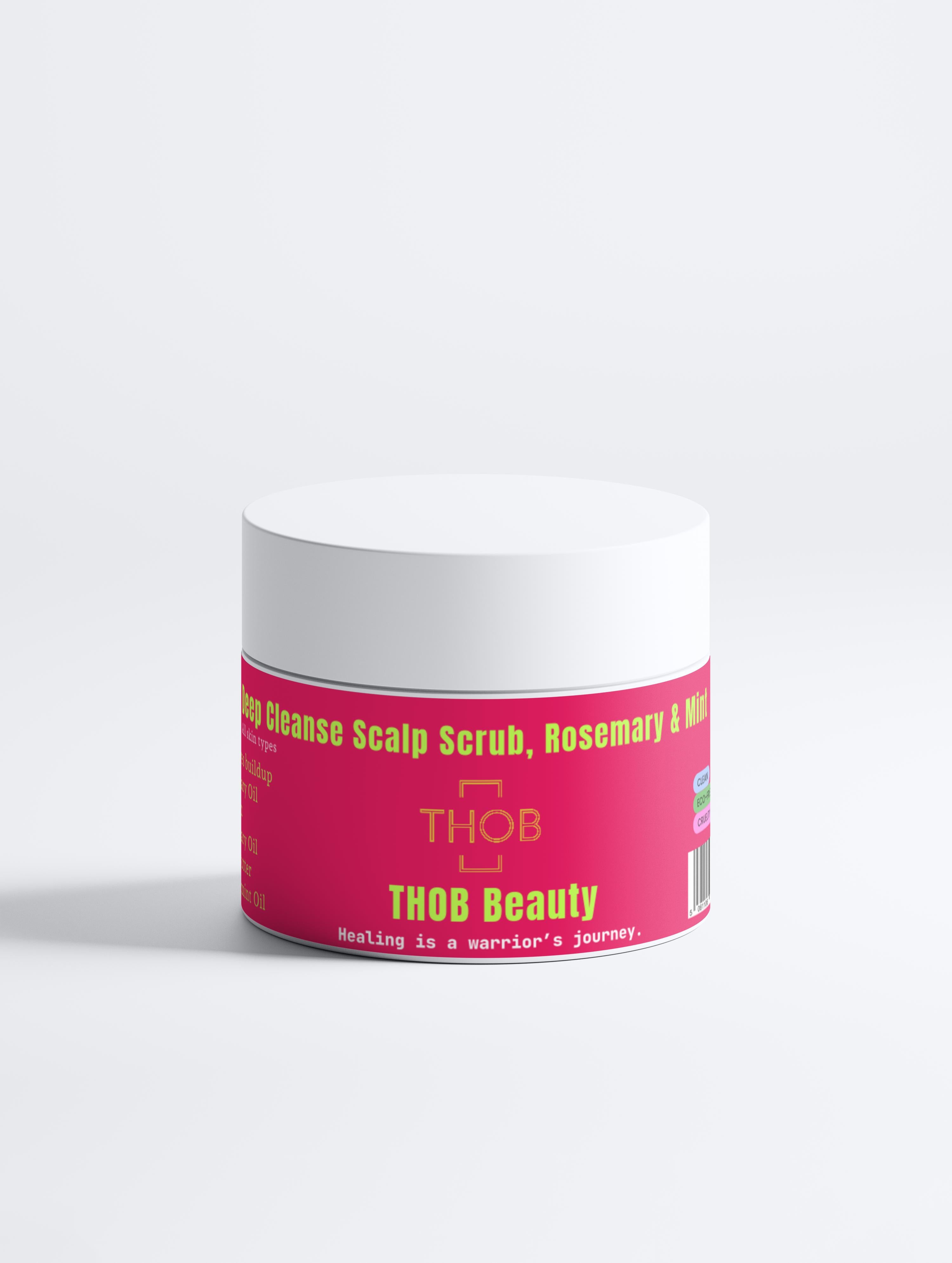 THOB Beauty Deep Cleanse Scalp Scrub, Rosemary & Mint