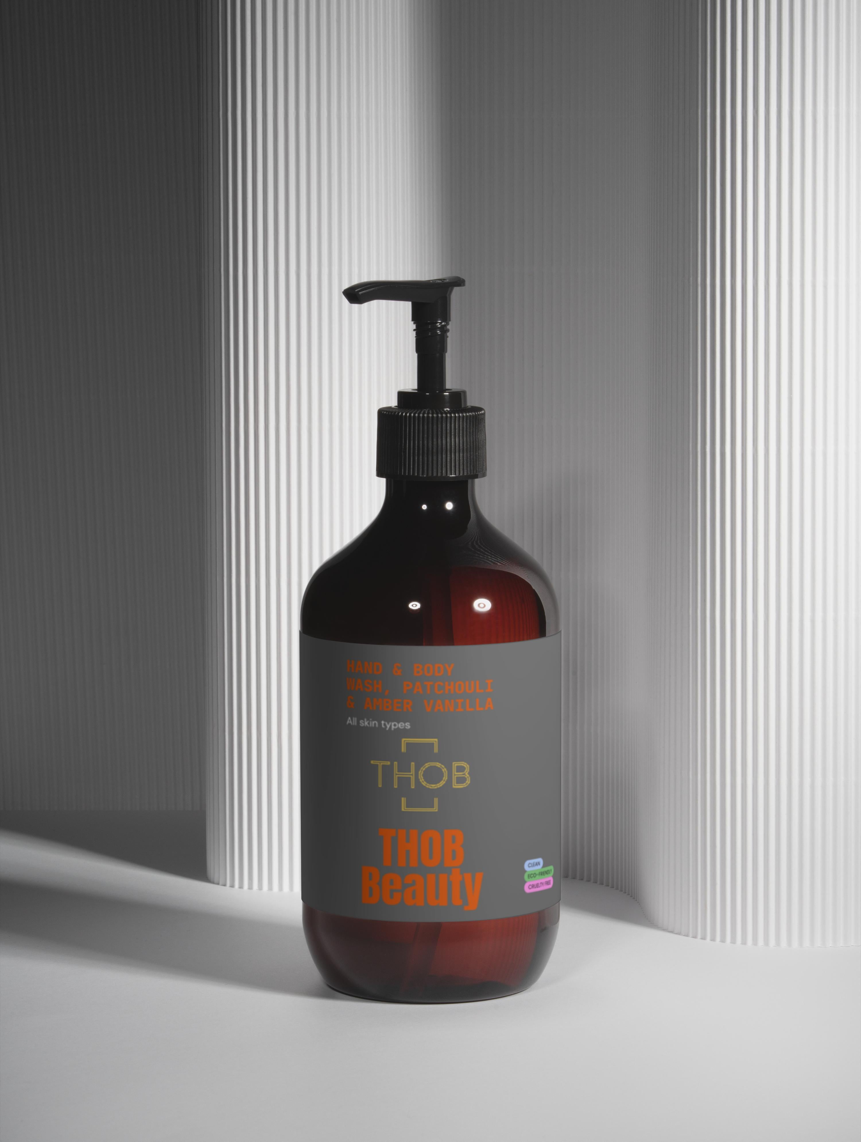 THOB Beauty Hand & Body Wash, Patchouli & Amber Vanilla
