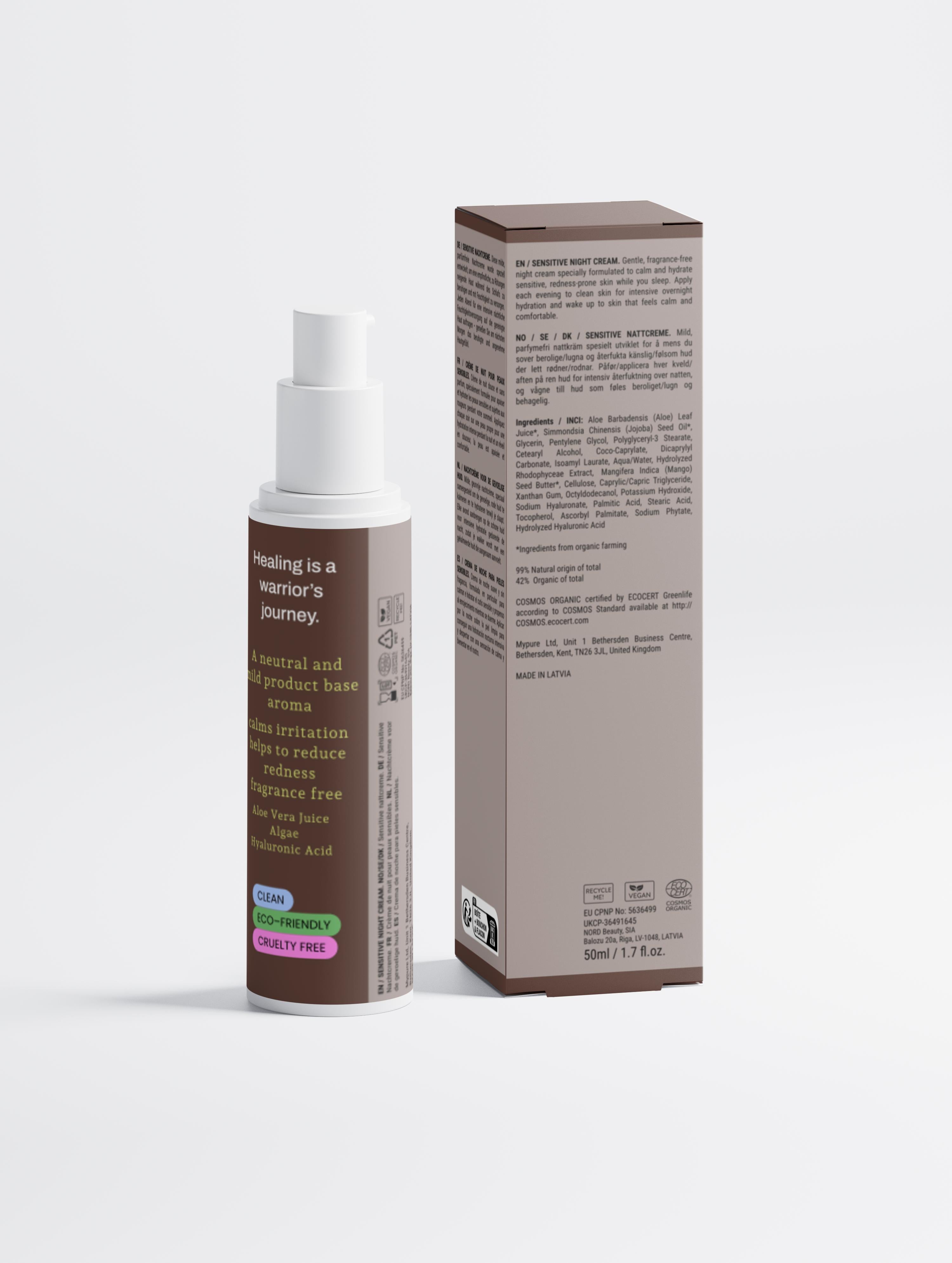 THOB Beauty Sensitive Skin Overnight Cream, Fragrance-Free