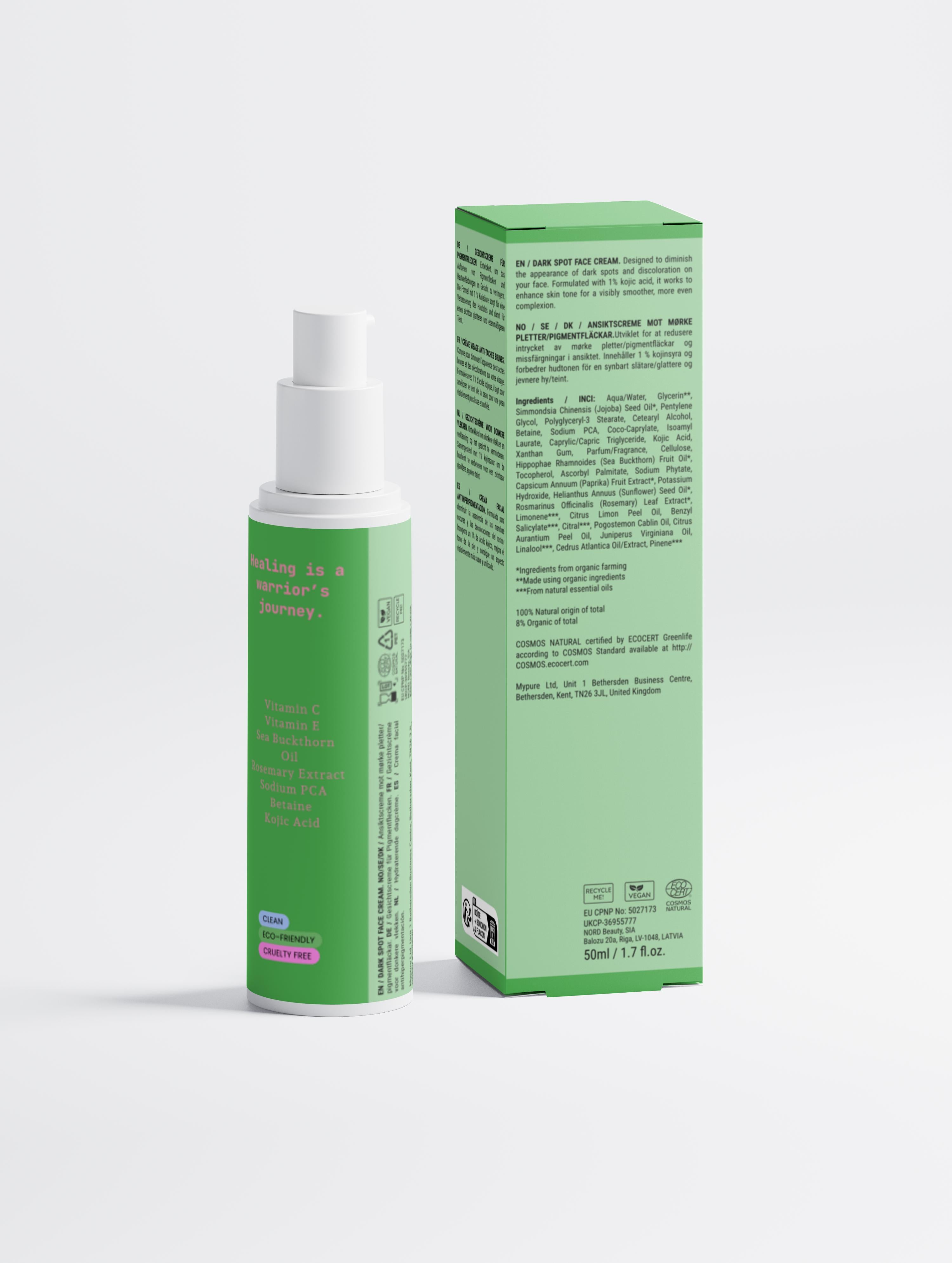 THOB Beauty Dark Spot Face Cream with Kojic Acid