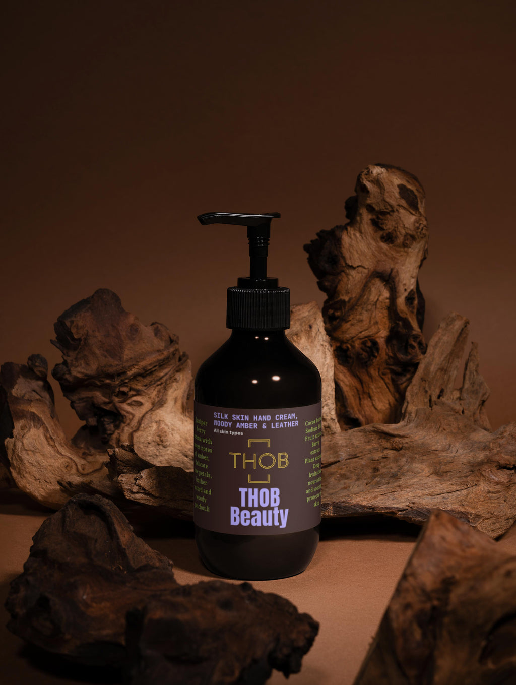 THOB Beauty Silk Skin Hand Cream, Woody Amber & Leather