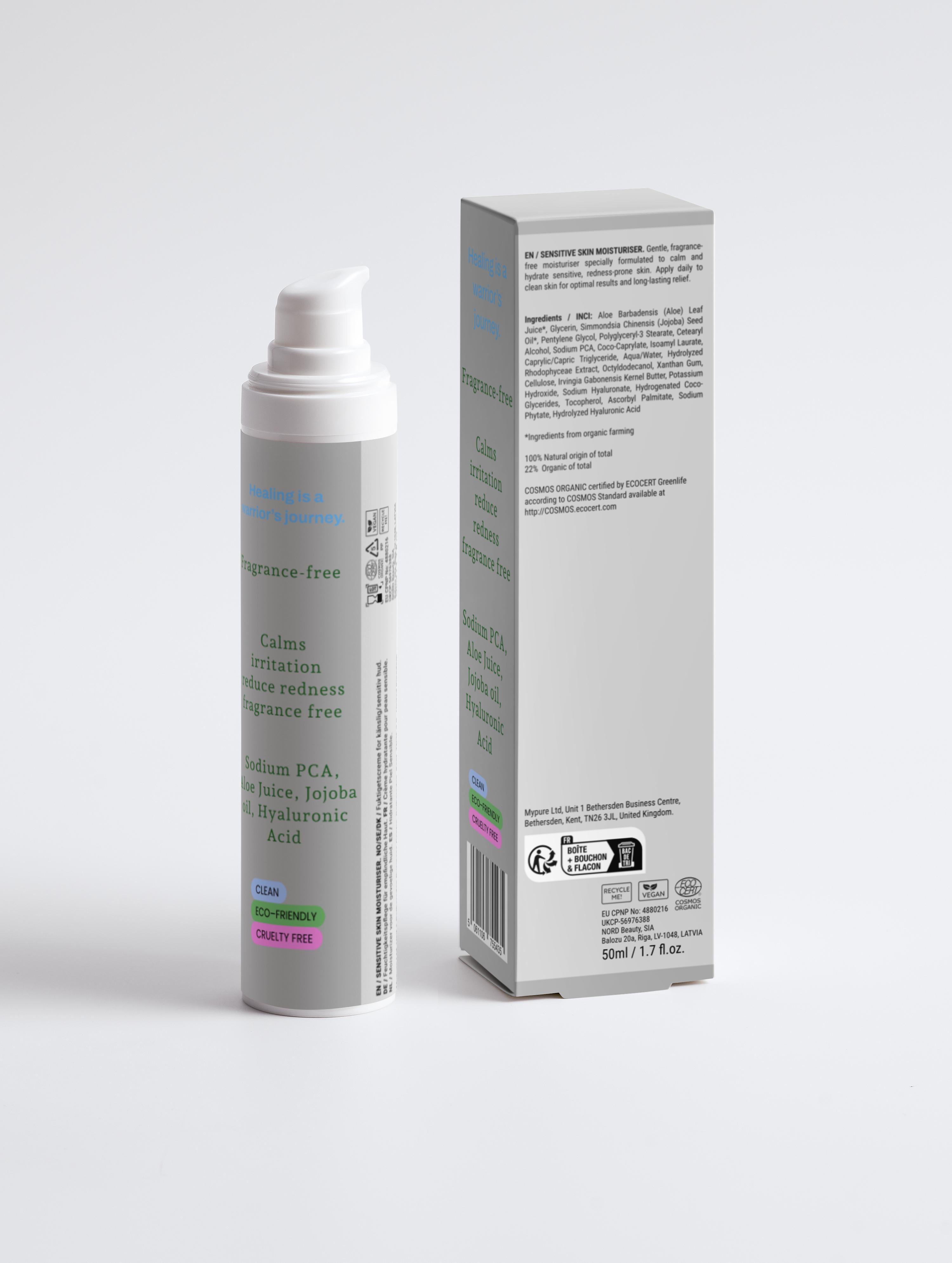 THOB Beauty Sensitive Skin Moisturiser, Fragrance Free
