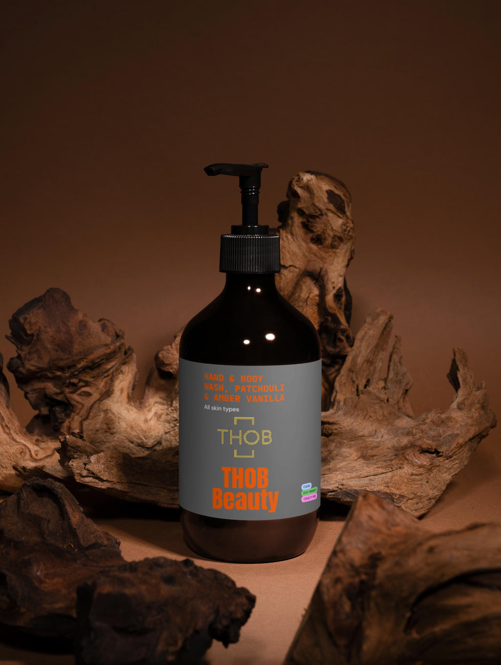 THOB Beauty Hand & Body Wash, Patchouli & Amber Vanilla