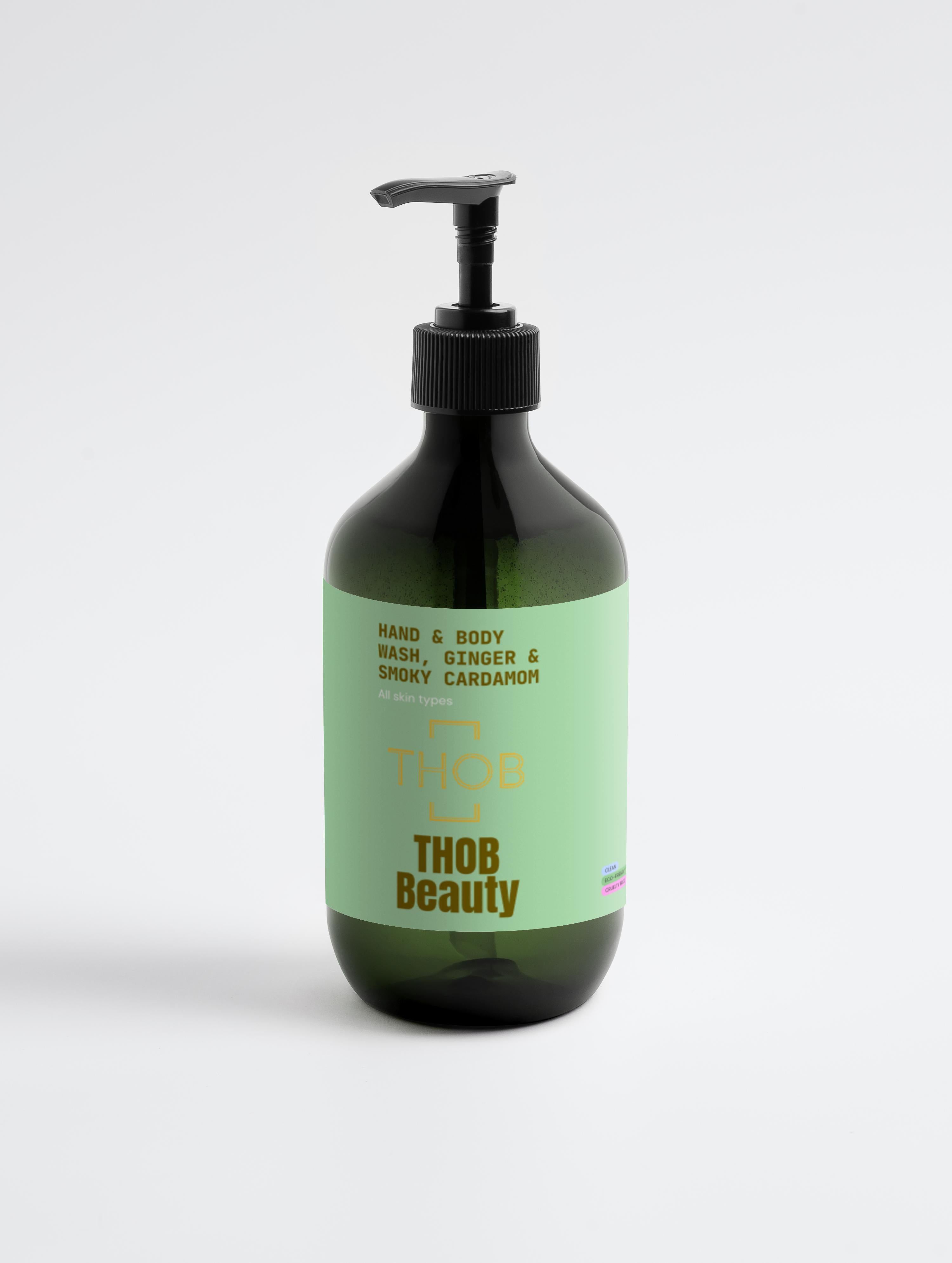 THOB Beauty Hand & Body Wash, Ginger & Smoky Cardamom
