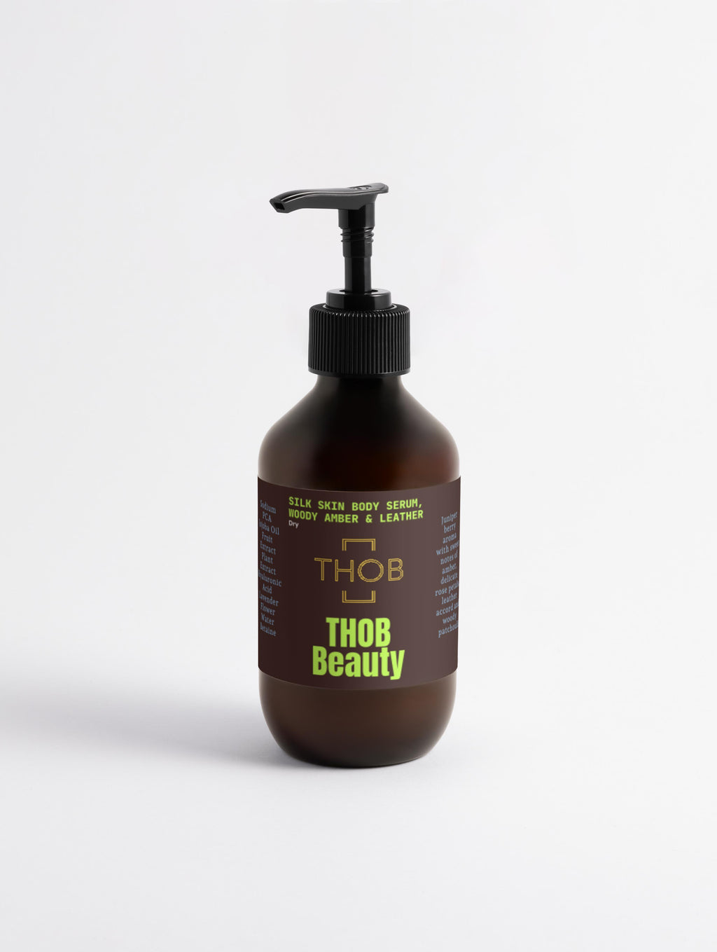 THOB Beauty Silk Skin Body Serum, Woody Amber & Leather