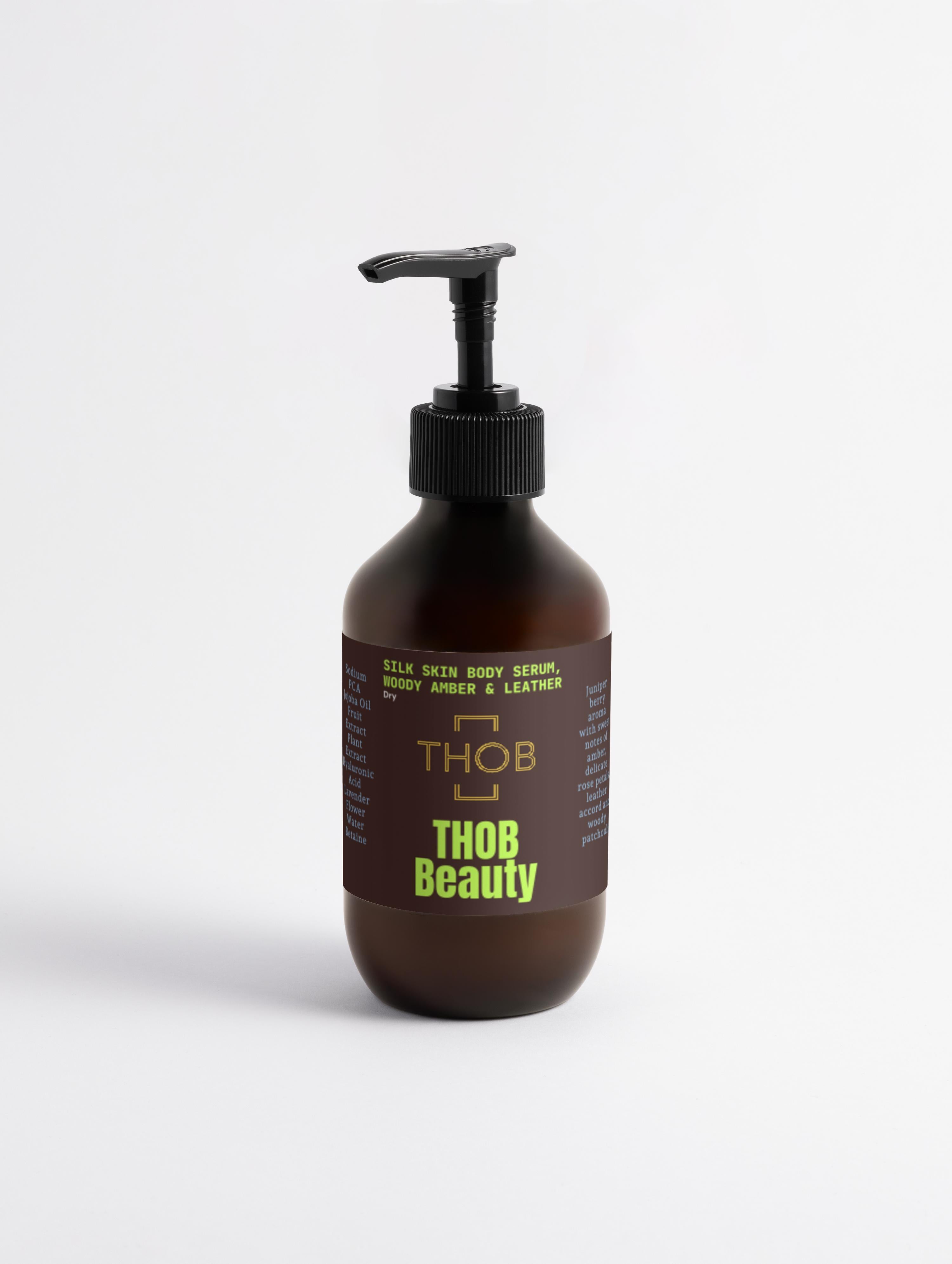 THOB Beauty Silk Skin Body Serum, Woody Amber & Leather