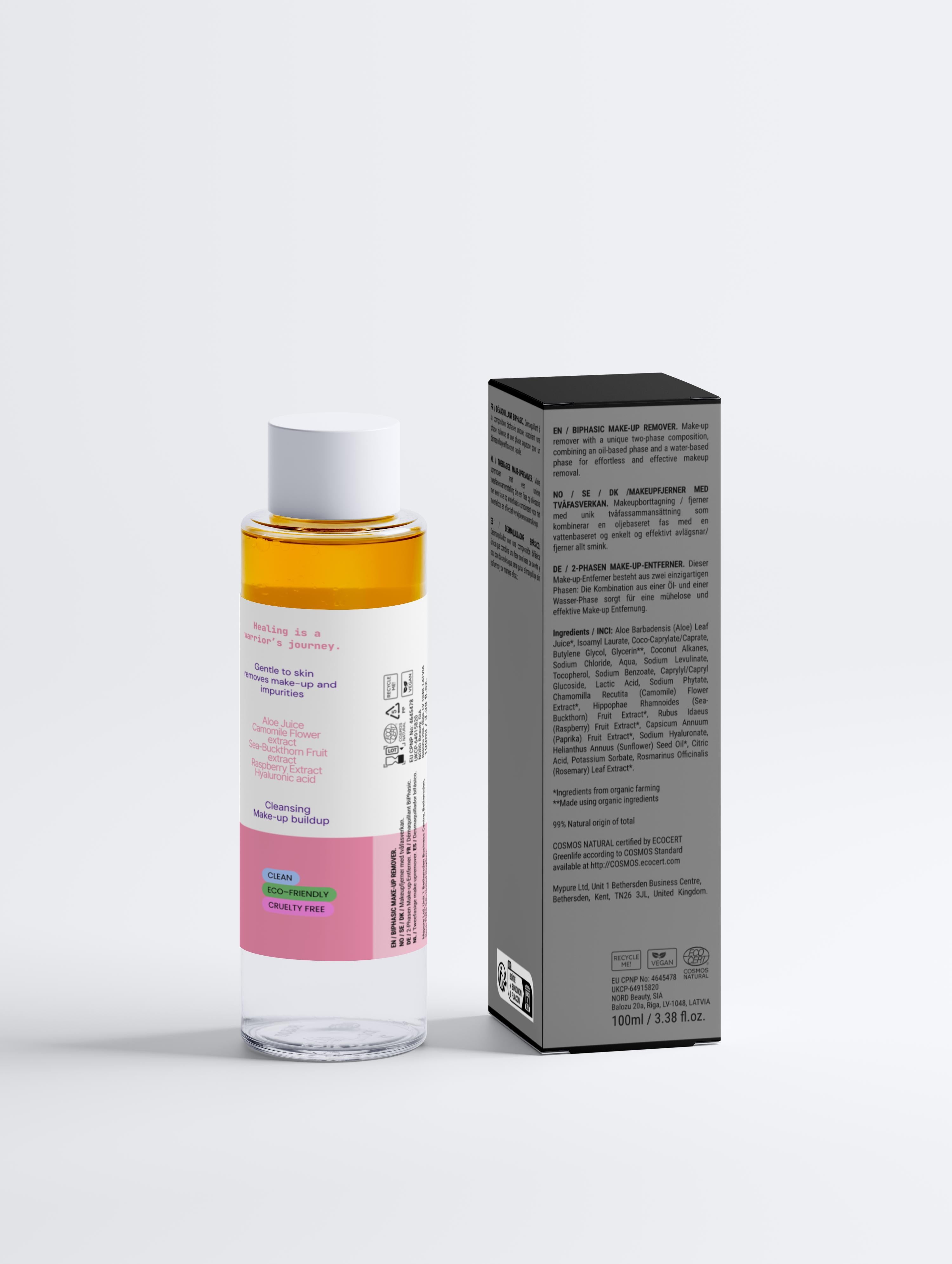 THOB Beauty BiPhasic Make-up Remover, Fragrance Free